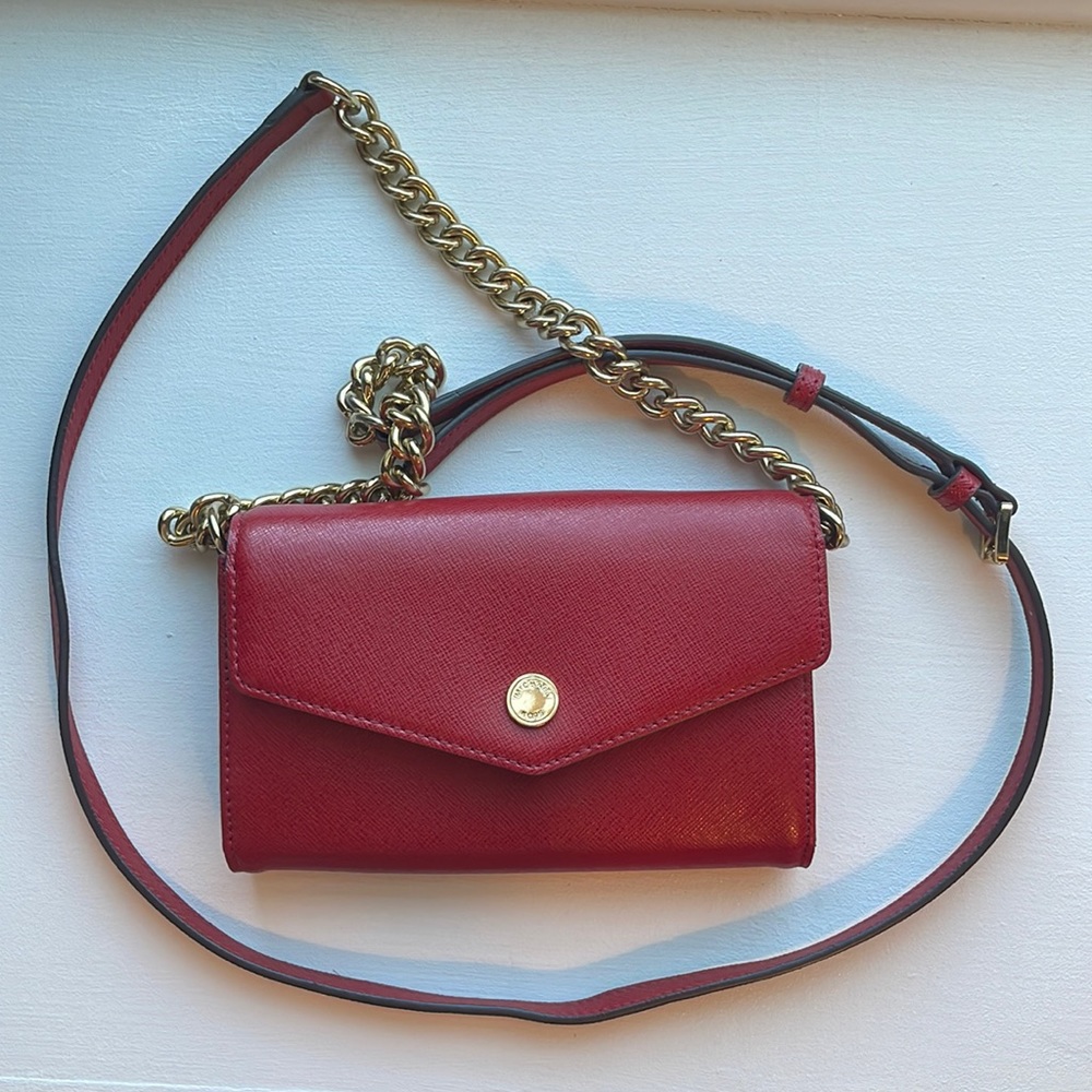 Michael Kors Crossbody Purse in Red